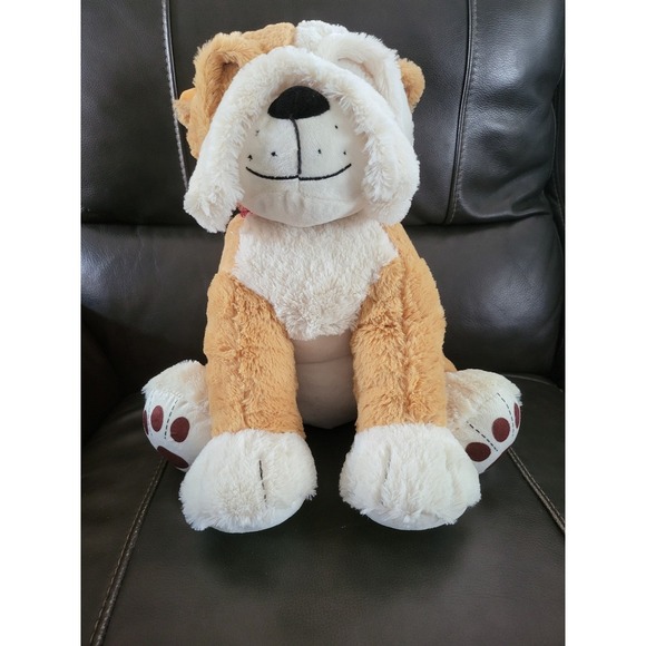 Bulldog Plush Stuffed Animal Puppy Dog Toy Cute Kids Decor Soft - Picture 3 of 9